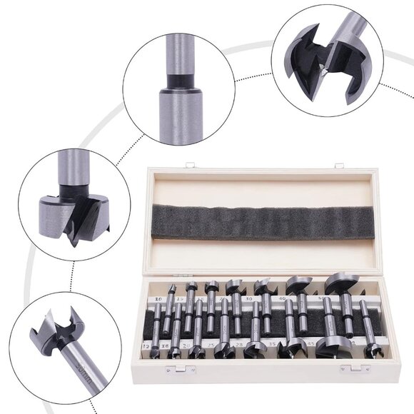 Forstner Bit Set 15 pcs drill accessories - Picture 1 of 6